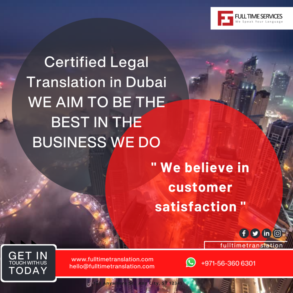 Certified Legal Translation Services in Dubai Discover Dubai's premier Certified Legal Translation Services! Our expert team delivers accurate, professional translations for all legal documents. Trust us to empower your global ambitions! Contact us today!