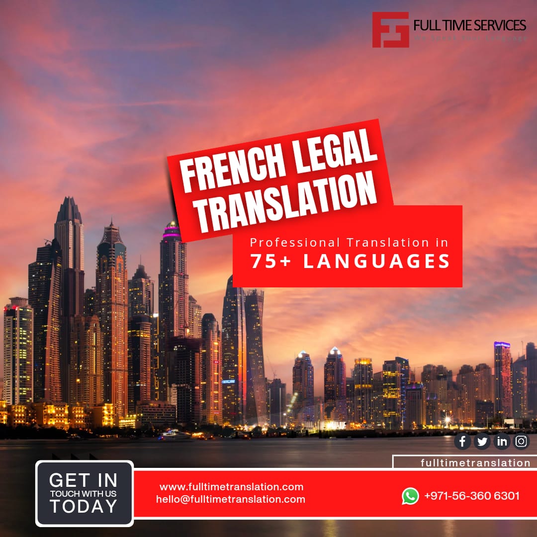 Unlock communication in Dubai with exceptional French translation services. Seamlessly bridge barriers, ensure accurate understanding, and connect cultures. Trust us to facilitate meaningful connections.