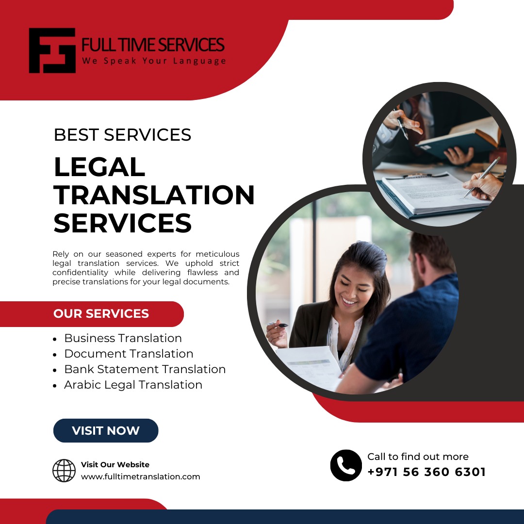 Exceptional legal translation services in Dubai. Ensure accuracy and confidentiality with our expert translators.
